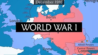 World War I - Summary on a Map