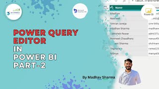 Power Query Editor in Power BI Part 2 || 11