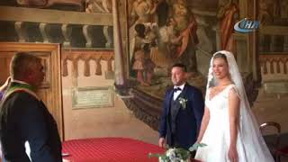 Milli Futbolcu Nihat Kahveci Fulya Sever İle Romada Evlendi