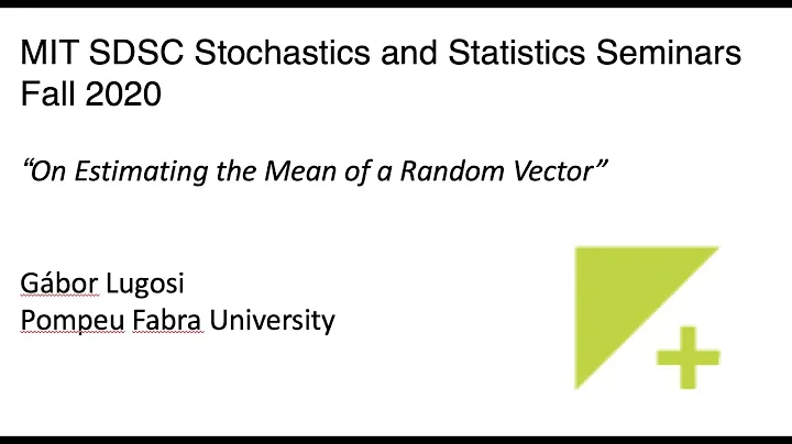 Stochastics and Statistics Seminar - Gbor Lugosi