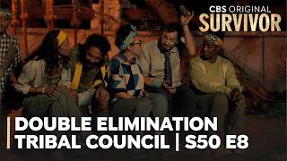 Survivor 50 - Double Elimination Tribal Council | Episode 8