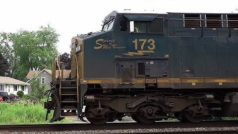 Trains Of July 2021! CSX Spirit of West Virginia Leads CSX Train! Fast CSX Train at RR Crossing!