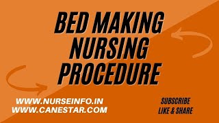 Bed Making Procedure (Open, closed) | #nurseinfo | #bedmaking | #nursingprocedure | #nursingnotes screenshot 1