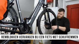 Remblokken Vervangen Bij Een Fiets Met Schijfremmen