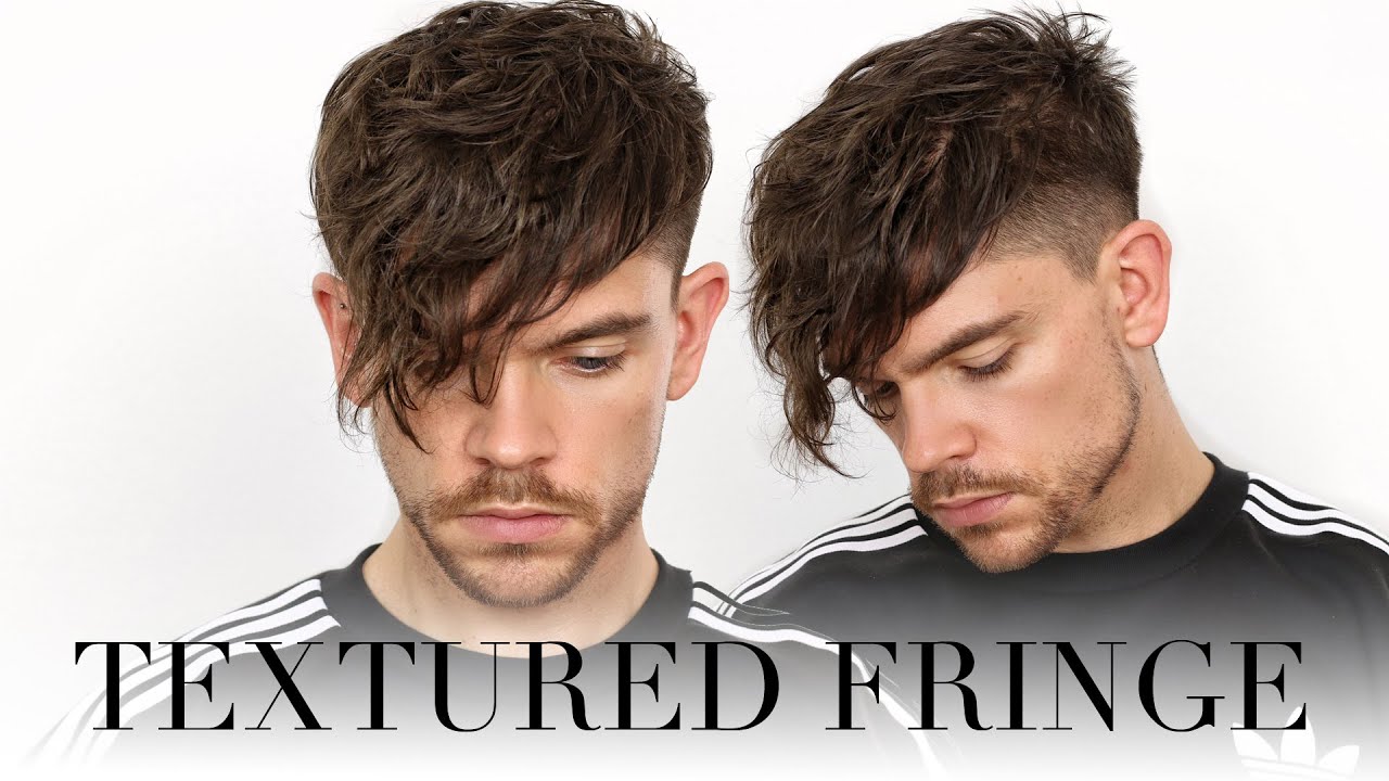 Men s Textured  Fringe  Creating Curls With Salt Spray 