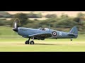 Close and Fast takeoff of an RAF Spitfire