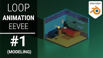 Blender 3D - Create Isometric Room Loop Animation - Part 1 - Modeling - Blender Scifi tutorial