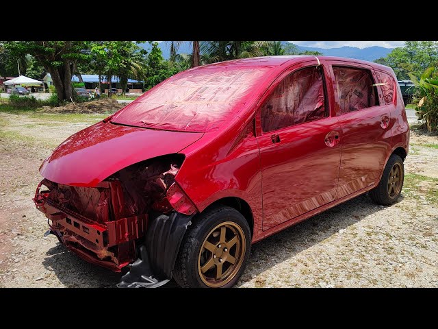 How to Spray Ford Candy Red Paint - RUBY RED Ford C-Max Paintjob 