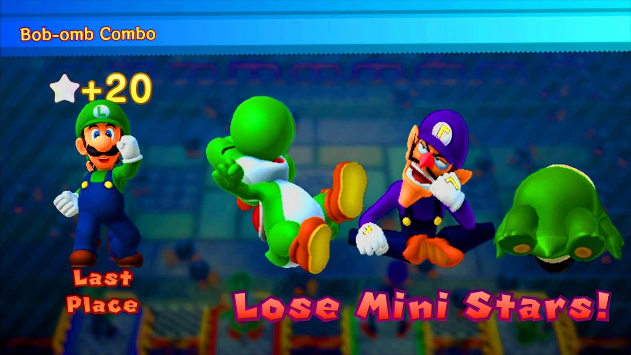 Mario Party 10 Haunted Trail - Luigi vs Spike vs Yoshi vs Waluigi (Master CPU)