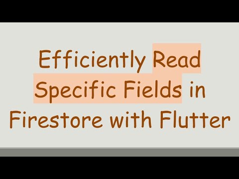 Efficiently Read Specific