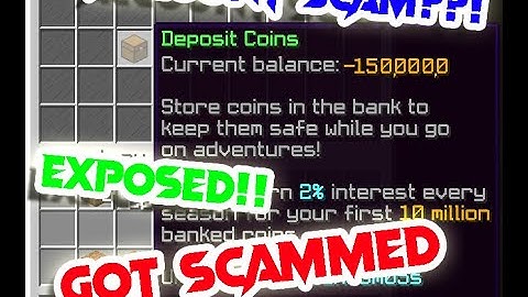 The smartest scam in the world (how i lost 15mil) Hypixel Skyblock