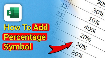 How To Add Percentage Symbol In Excel - Easy Guide