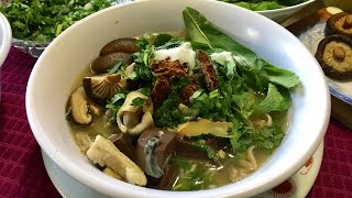 How To Make Kao Poon Num Jeow ເຂົ້າປຸ້ນນໍ້າແຈ່ວ ( LAO FOOD ) Home Made By Kaysone