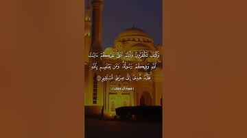 سورة آل عــــمران الجزء الرابع ربع "كل الطعام كان حلا لبنى اسرائيل" || بصوت مصطفى عبدالدايم