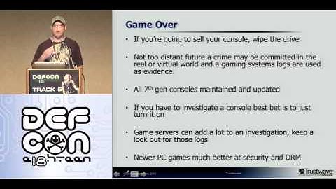 DEFCON 18: The Games We Play 3/3