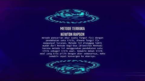 Tugas Kelompok Metode Bisecan Bisection dan Newton Raphson - Metode Numerik