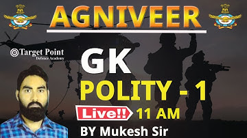 Indian Poility | Agniveer 2022 | Mukesh Parmar sir | Target Point Defence Academy Jaipiur