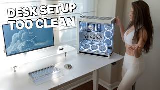 I Built the PERFECT White Minimalist PC  🎧 ASMR & Aesthetic Setup screenshot 2