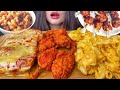 Asmr chicken lollipop lasagna  mac n cheese mukbang  eating food shorts