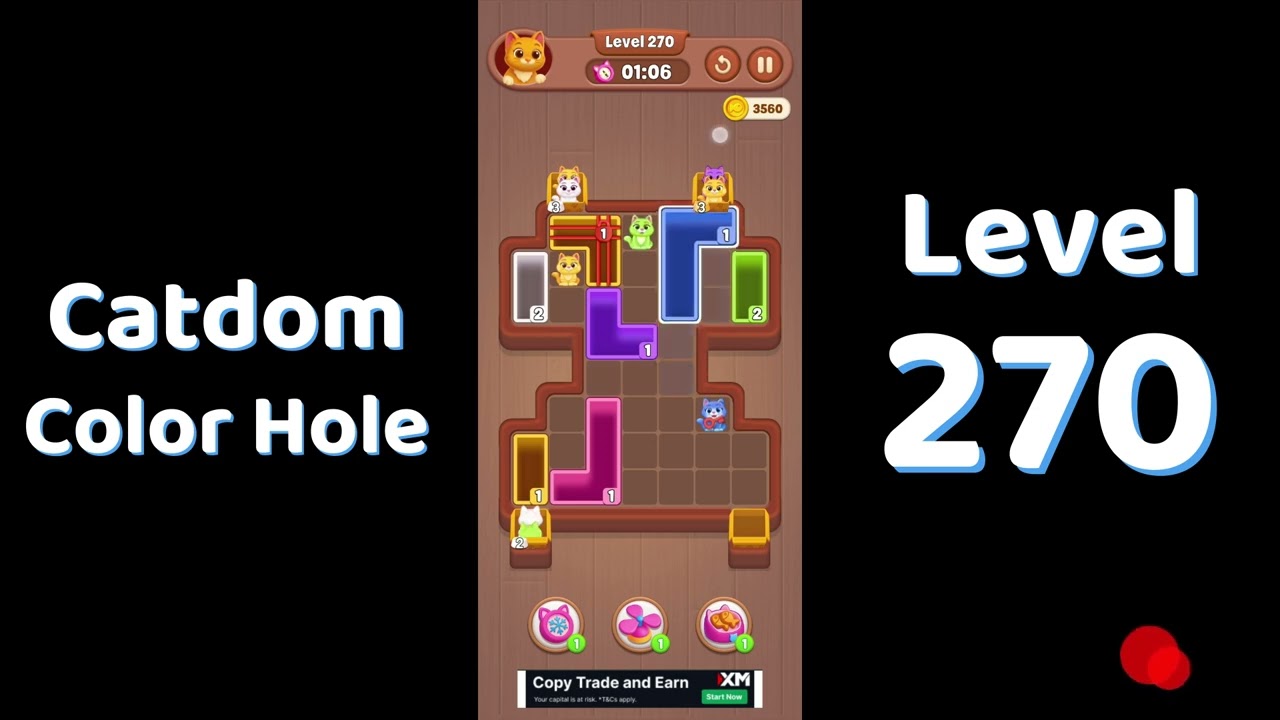 Catdom Level 270 walkthrough | Color Hole 🐱🕳️| Solutionguruji