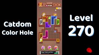 Catdom Level 270 walkthrough | Color Hole 🐱🕳️| Solutionguruji News