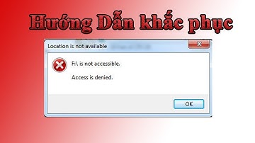 is not accessible  Hướng dẫn mở lại quyền truy cập ổ cứng