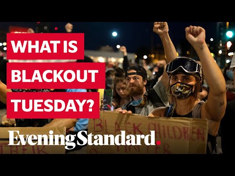 What is Blackout Tuesday and who is taking part in the social media movement?