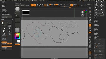 zBrush: Multiple Curves
