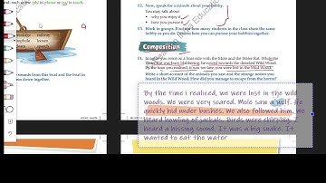 My new canvas class 4 ch 1 composition L 7