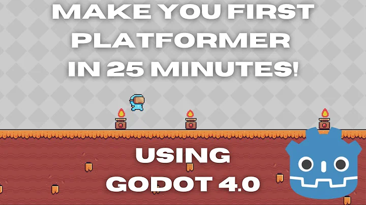 Create you first Platformer game! || less than 20 lines of code! - Godot Engine Tutorial 2D