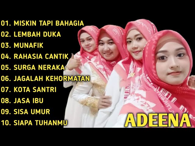 KUMPULAN LAGU QASIDAH ADEENA | FULL ALBUM MISKIN TAPI BAHAGIA (cover qasidah( class=