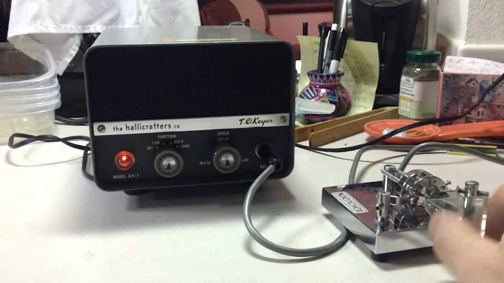 Hallicrafters Keyer test