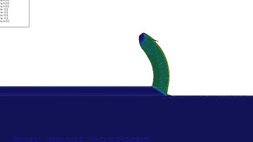 Abaqus explicit orthogonal cutting of AISI1045 with sacrifice layer PE example 2