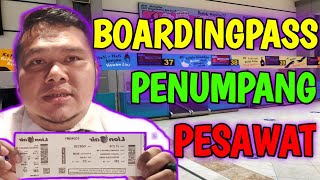 BOARDINGPASS PENUMPANG PESAWAT
