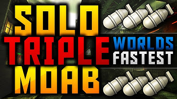 WORLDS FASTEST SOLO TRIPLE MOAB ON MODERN WARFARE 3!