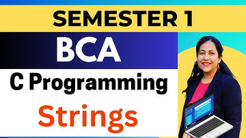 L-41 Strings in C Programming, Character Arrays in C #bca #btech #codingforbeginners #learncoding