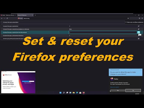 Firefox configuration, preferences, about:config