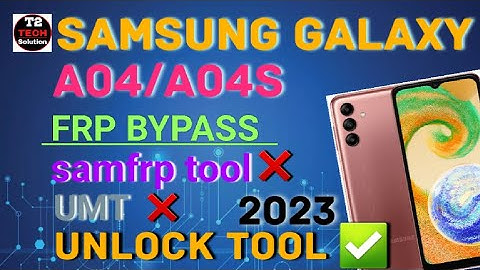 Samsung A04 / A04s FRP bypass /Google account remove with unlock tool #unlocktool #frp