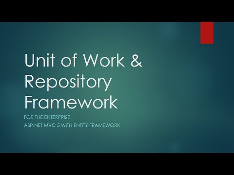 URF (Unit of Work & Repository Framework) in ASP.NET MVC 5 with Entity Framework 6 & Unity 3 – v2