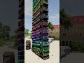 30 buses cresh tower fall | beamng drive | beamng | BeamNG.Drive #beamng #33 #shorts