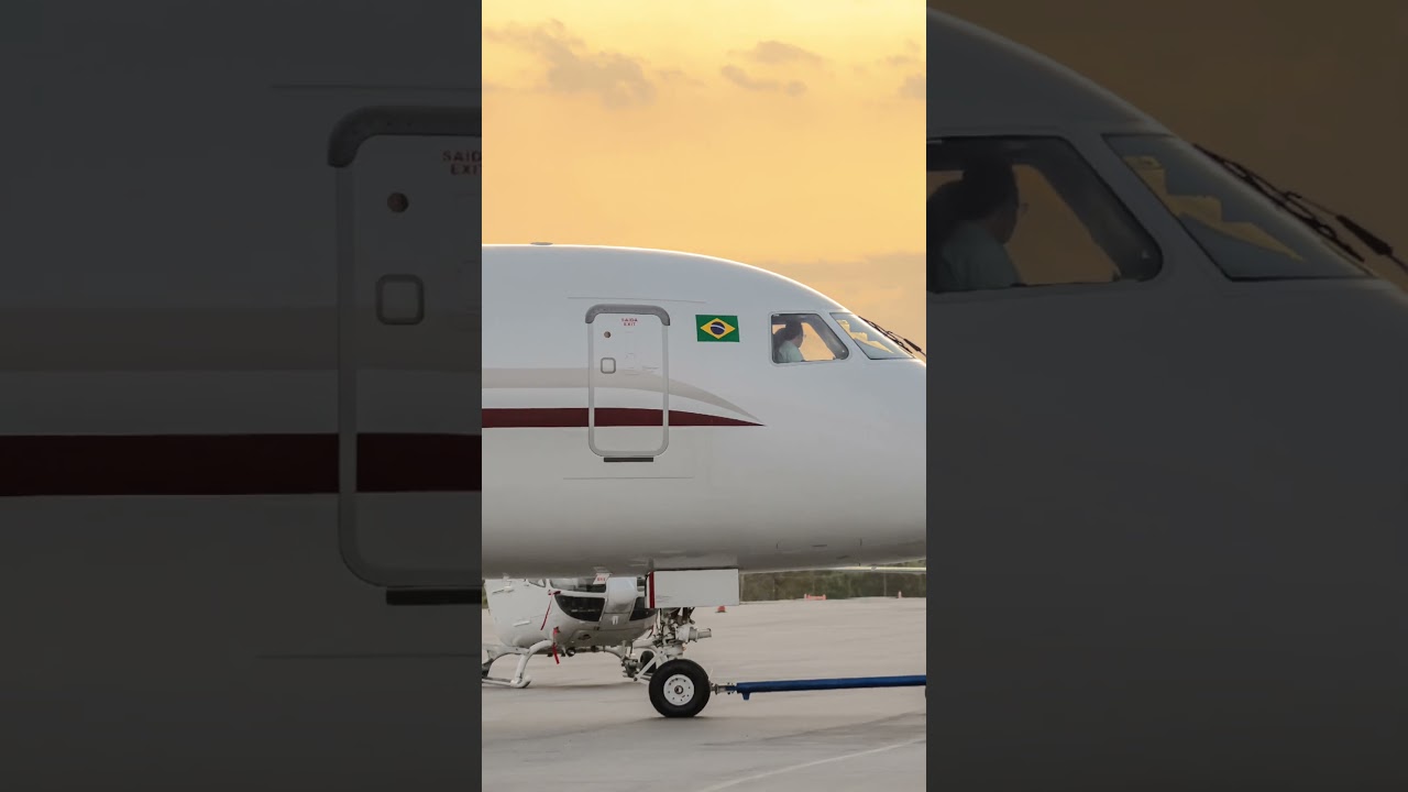 E190 da Vale (PP-ADV) sendo rebocado para o hangar no Aeroporto da Pampulha em foto de 19/08/22