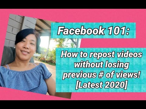 Repost your Facebook videos without losing the # of views [latest 2020]