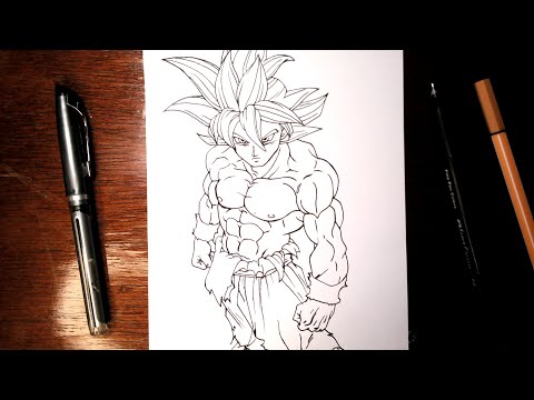 desenho goku super sayajin 3 - Clip Art Library