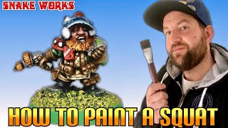How to paint a Squat - Warhammer 40k Rogue trader painting tutorial - Oldhammer