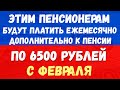 Дополнительно к пенсии! Эти пенсионеры станут получать по 6500 рублей ежемесячно