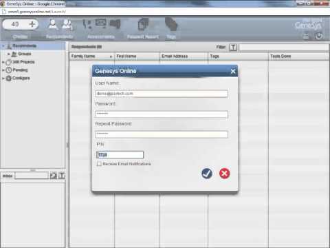 Psytech GeneSys Online Tutorial Unit 2.1 Log in and basic system settings