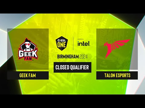 Dota2 - Geek Fam vs Talon Esports - Game 3 - ESL One Birmingham 2024 - CQ - SEA