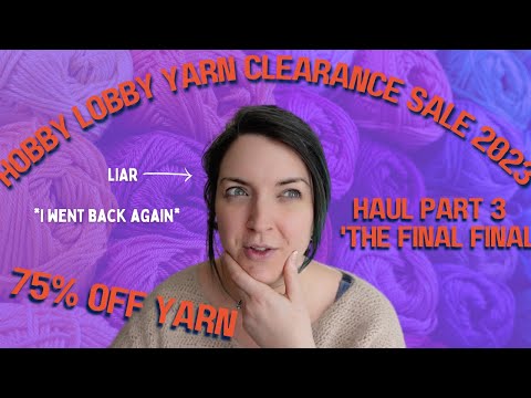 YarnClearance It's here (AGAIN)! Hobby Lobby Yarn Dye Lot clearance  Clearance!! #AffordablyCrafty 