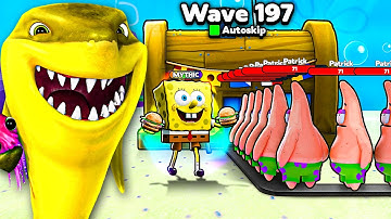 I Spent $8,756,297 To BEAT Spongebob Tower Defense!