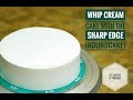 Whip Cream Cake with the sharp edge (round)